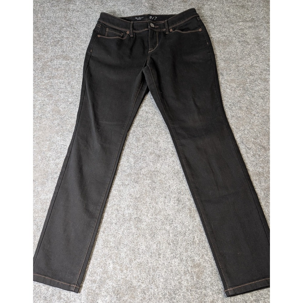 The Limited 917 Denim Jeans 9" Rise Black Women's 12 Short EUC